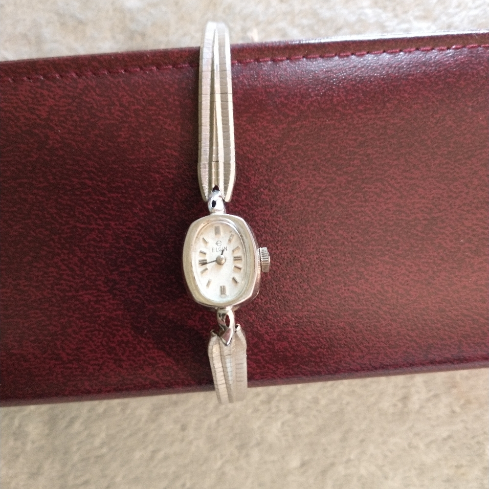 Vintage - Elgin - Mid Century Wrist Watch - 10K & Stainless Steel - Beautiful!!
